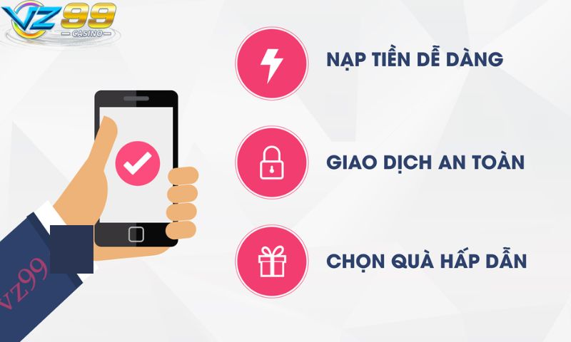 Điều kiện đáp ứng để nạp Vz99